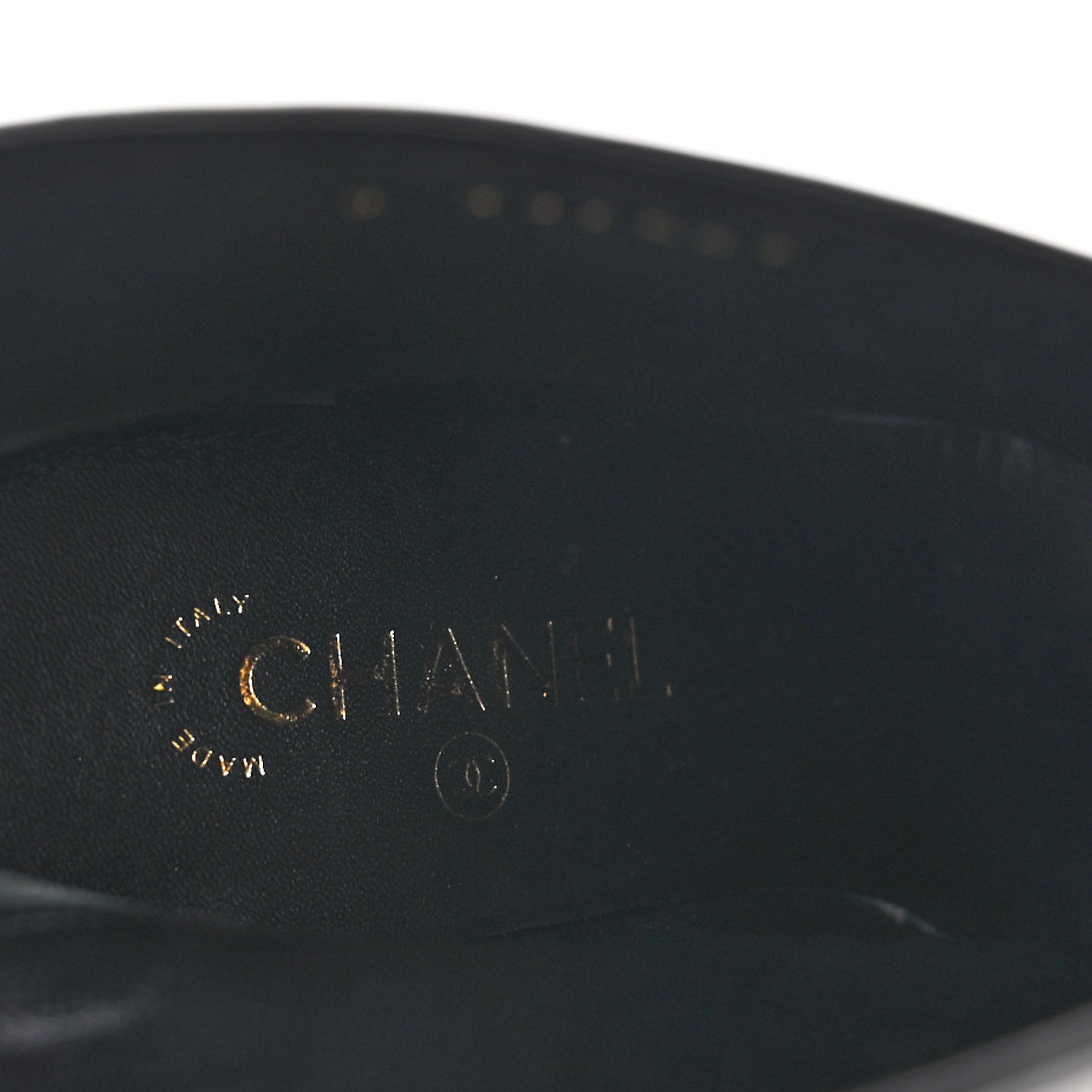 Chanel Lambskin Cap Toe Wedge Ankle Boots 42 Black 8 of 10