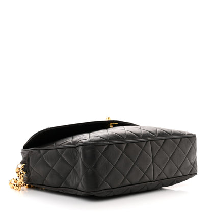 Chanel Lambskin Quilted CC Tassel Camera Case Black 4 of 15