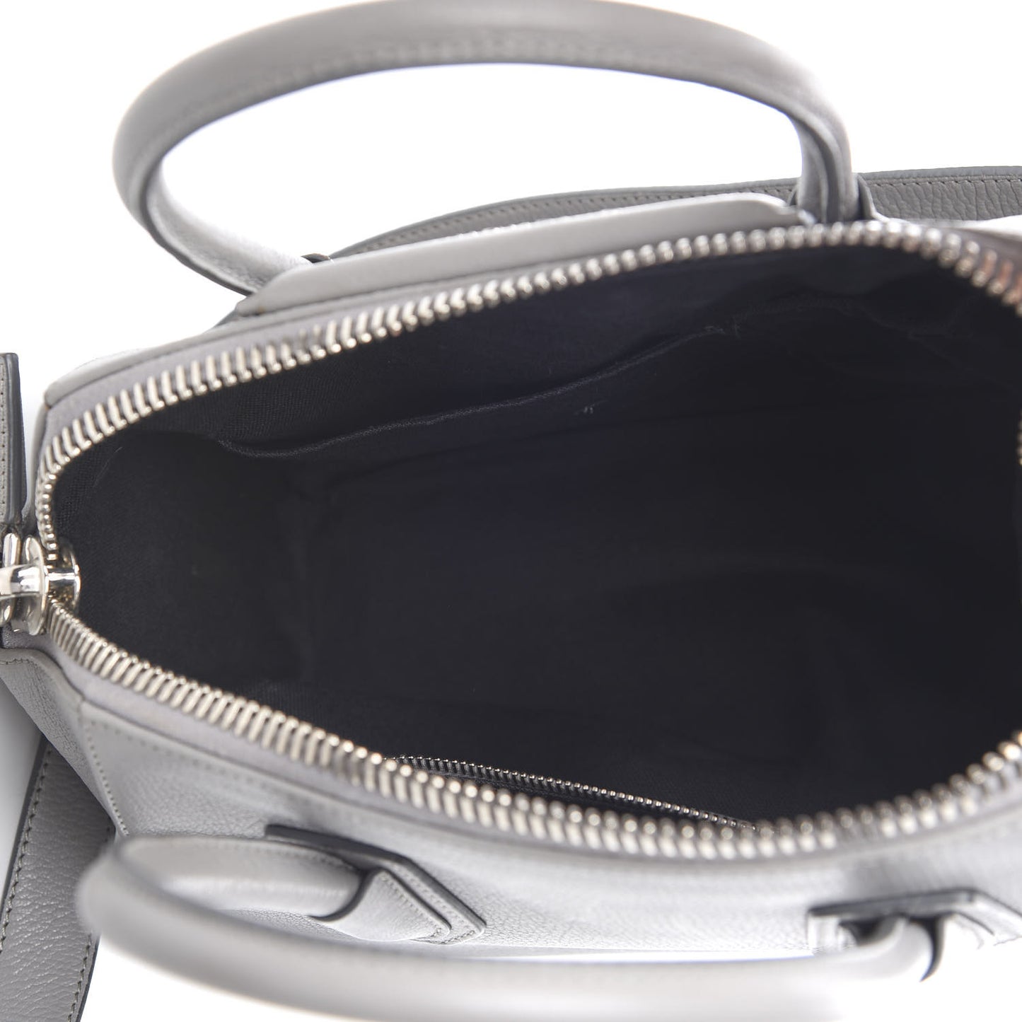 Sugar Goatskin Small Antigona Pearl Grey