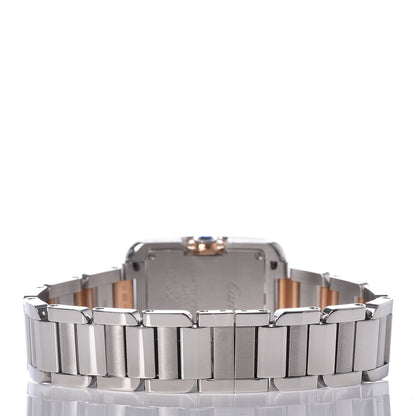 Cartier Stainless Steel 18K Pink Gold Diamond 23mm Tank Anglaise Quartz Watch 4 of 12