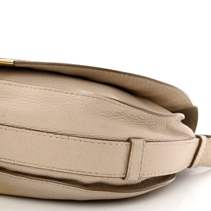 Chloe Grained Calfskin Medium Marcie Saddle Bag Beige 10 of 19