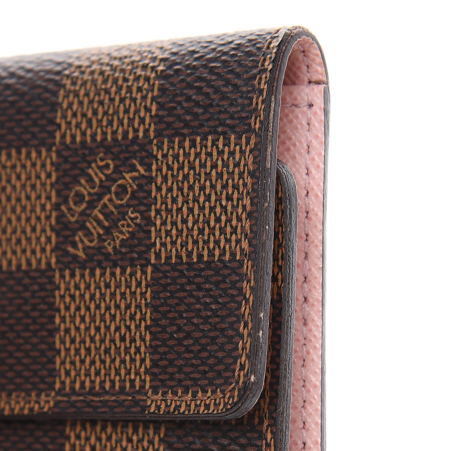 Damier Ebene Multicles 6 Key Holder Rose Ballerine