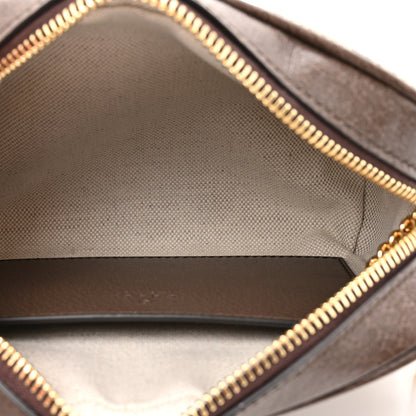 Gucci GG Supreme Monogram Textured Dollar Calfskin Mini Ophidia Shoulder Bag Beige Ebony New Acero 5 of 10