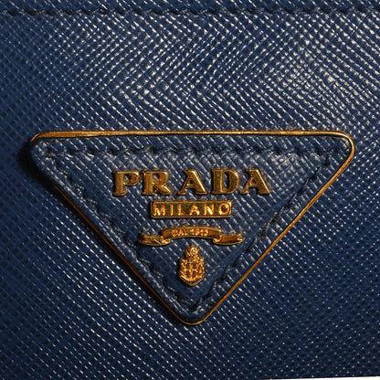 Prada Saffiano Lux Large Tote Bluette 10 of 10