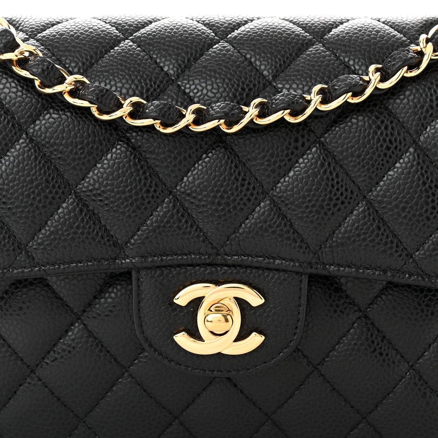 Chanel Caviar Quilted Small Double Flap Black 8 of 10