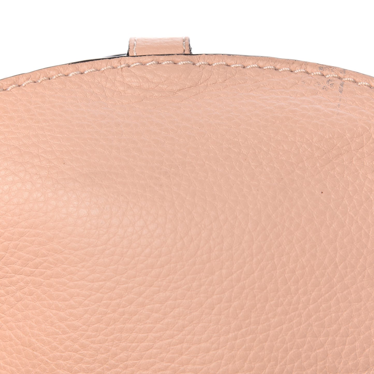 Calfskin Mini Marcie Round Crossbody Bag Blush Nude