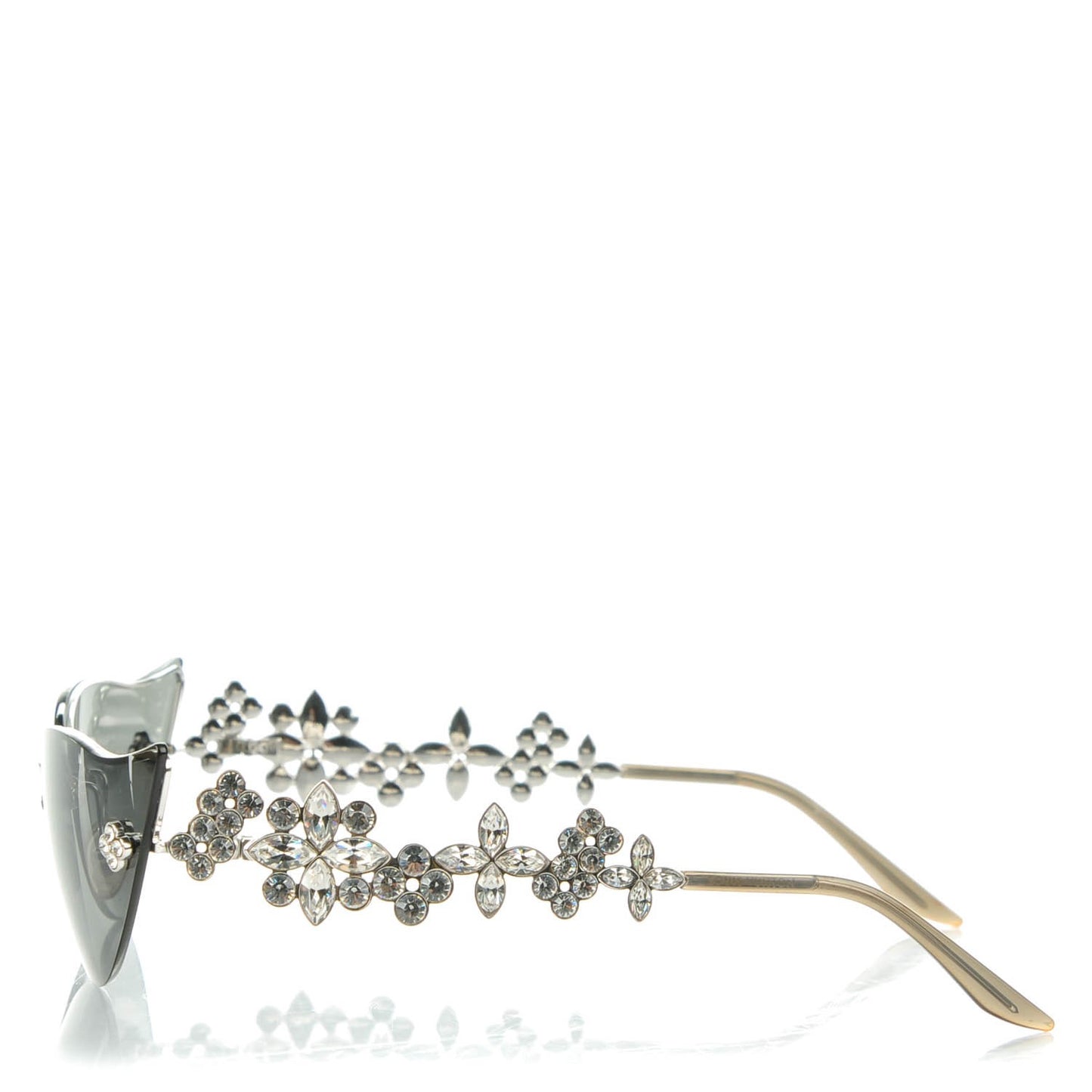 Swarovski Crystal Fleur Cat Eyes Sunglasses 75BR6