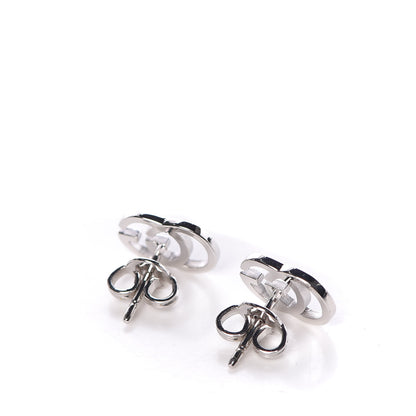 Gucci 18K White Gold GG Tissue Stud Earrings 3 of 6