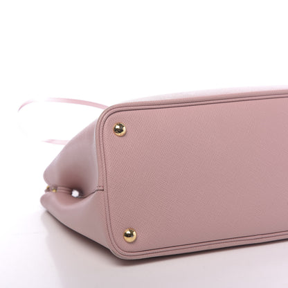 Prada Saffiano Cuir Medium Bi-Color Double Bag Pesco Baltico 10 of 15