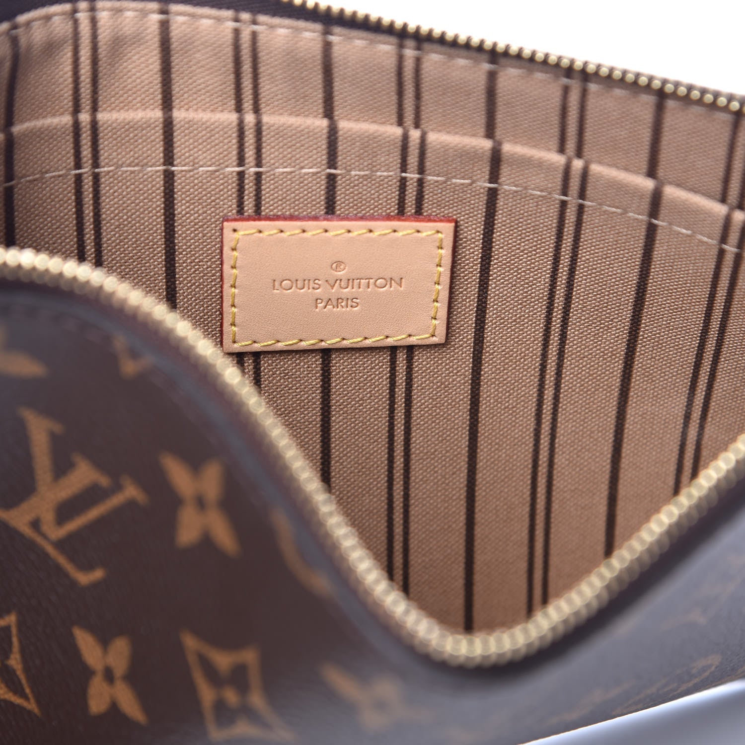 Louis Vuitton Monogram Neverfull MM GM Pochette 6 of 9