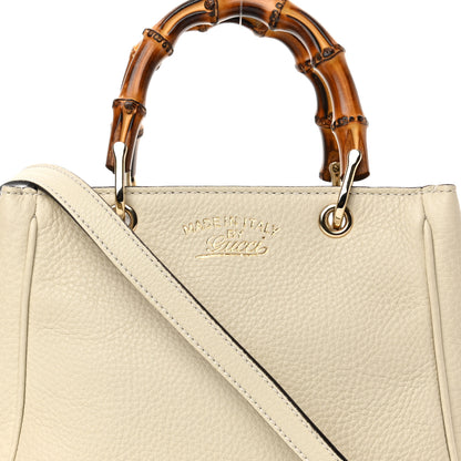 Gucci Calfskin Mini Bamboo Shopper Tote Off White 8 of 11