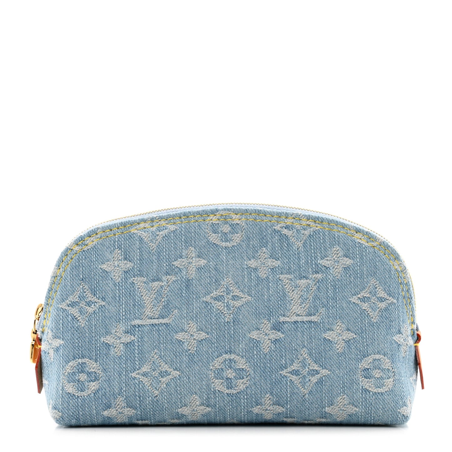 Denim Monogram Pochette Cosmetique PM Sky Blue