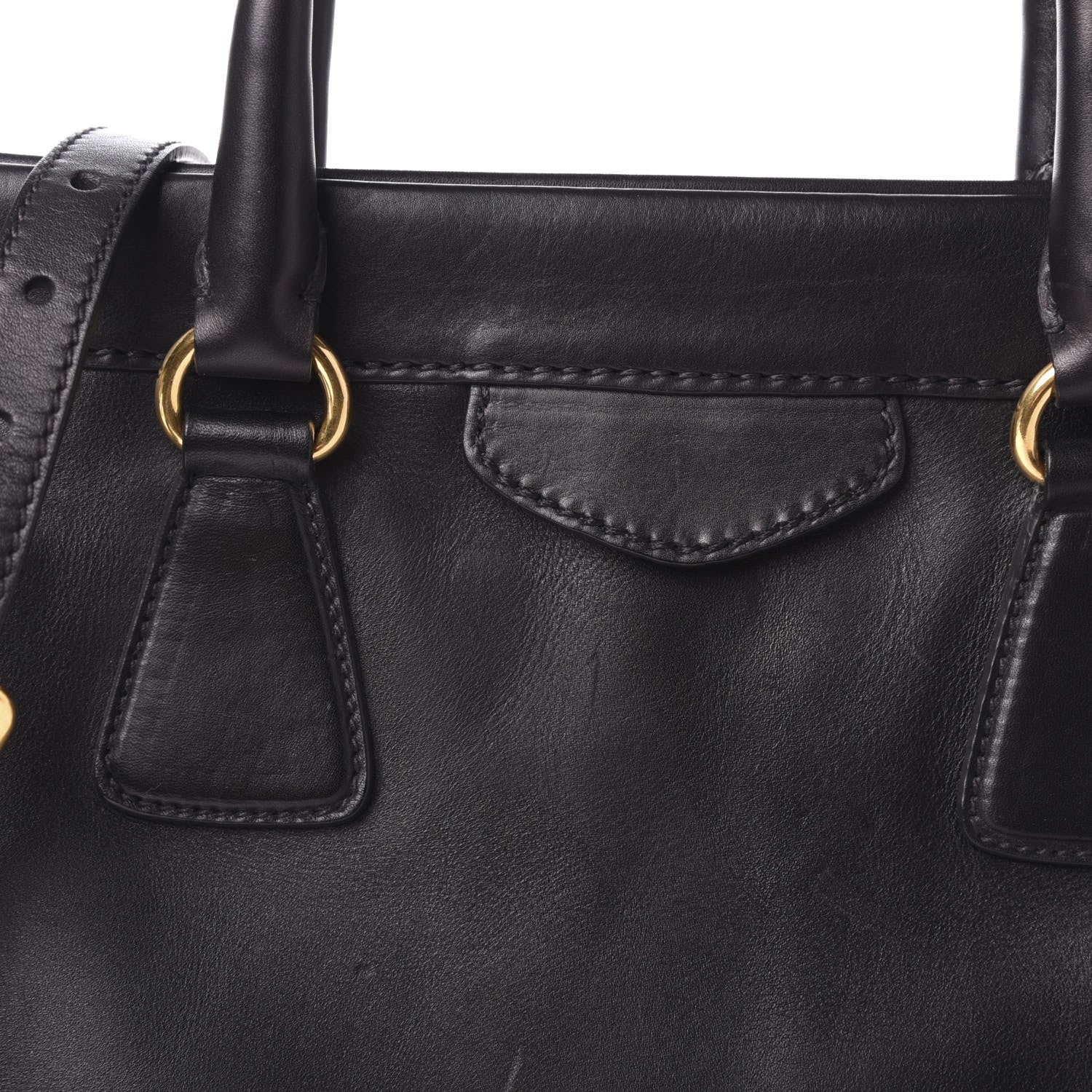 Prada City Calf Tote Black 9 of 13