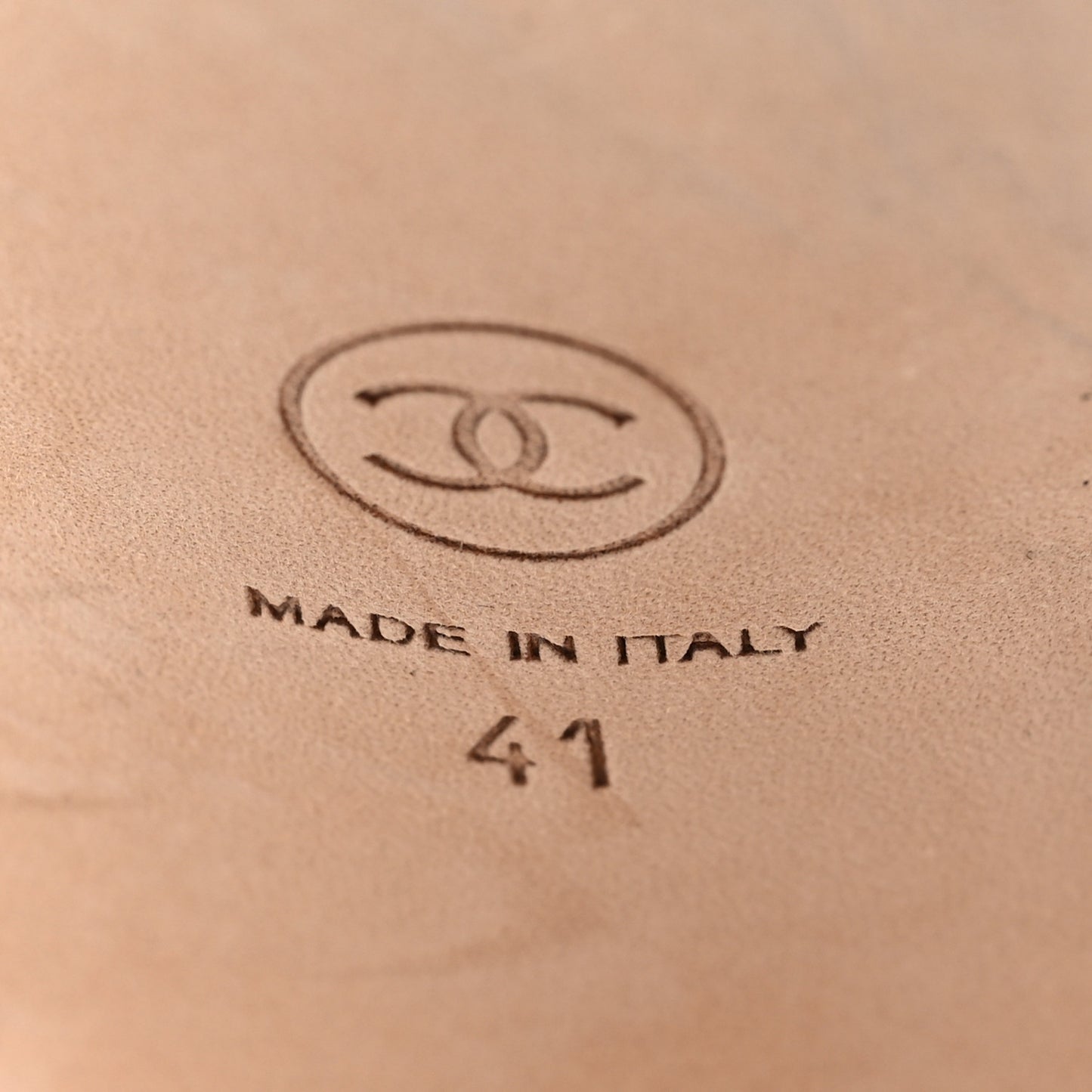 Lambskin Grosgrain Cap Toe CC Slingback Sandals 41 Black Silver