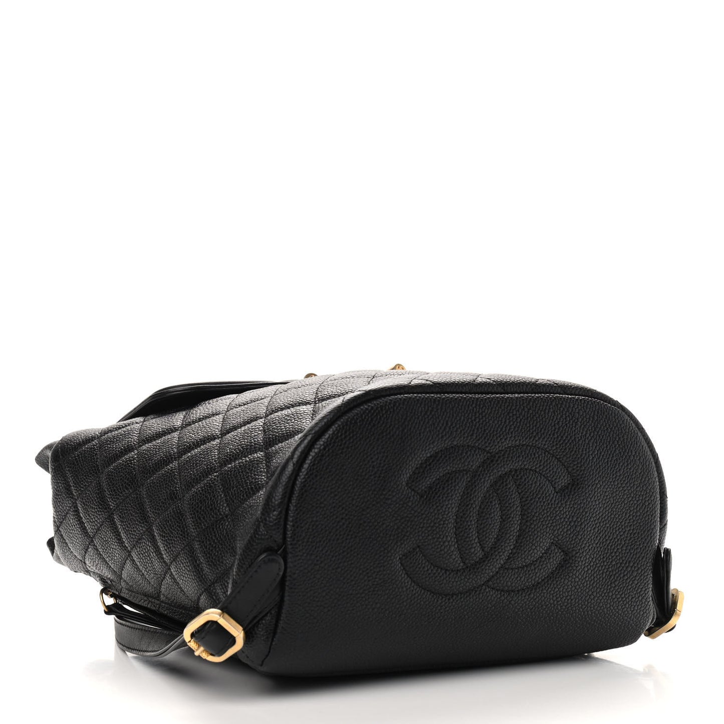 Caviar Quilted Filigree Backpack Black