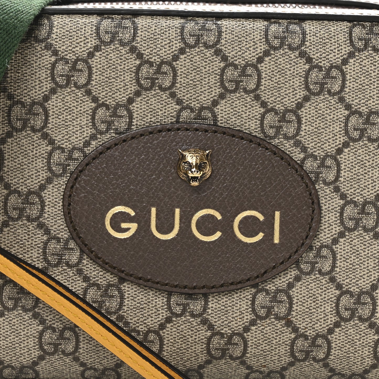 GG Supreme Monogram Web Neo Vintage Shoulder Bag Beige New Acero Crop