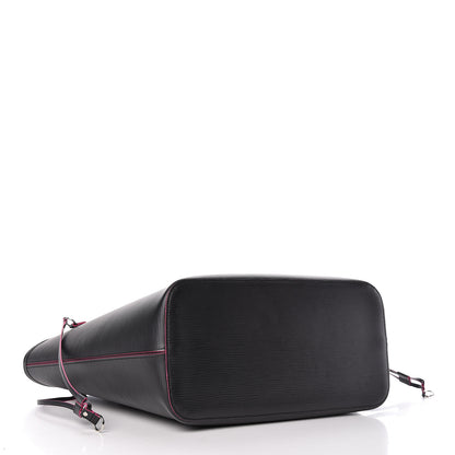 Louis Vuitton Epi Neverfull MM Black Hot Pink 4 of 10