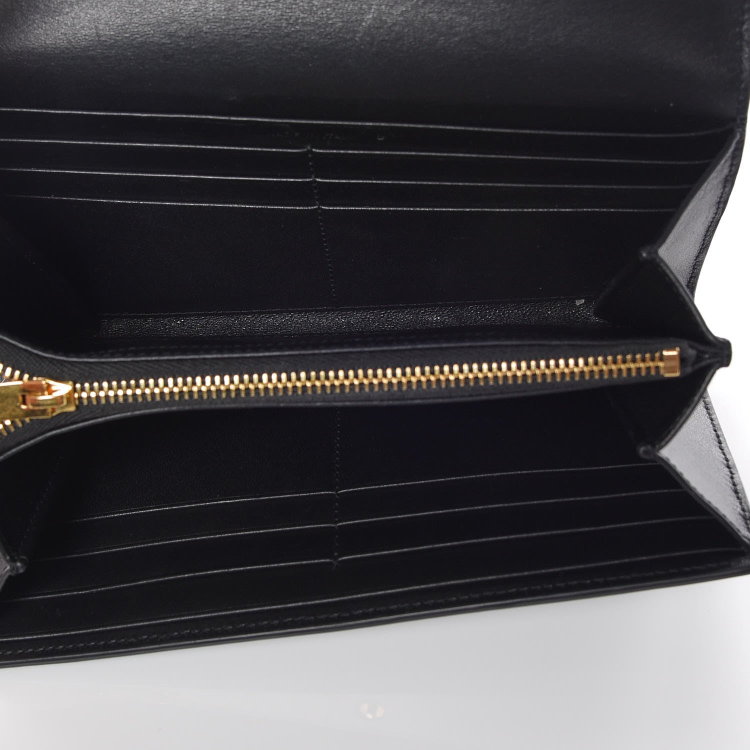 Saint Laurent Smooth Calfskin Classic Large Flap Wallet Black 5 of 11