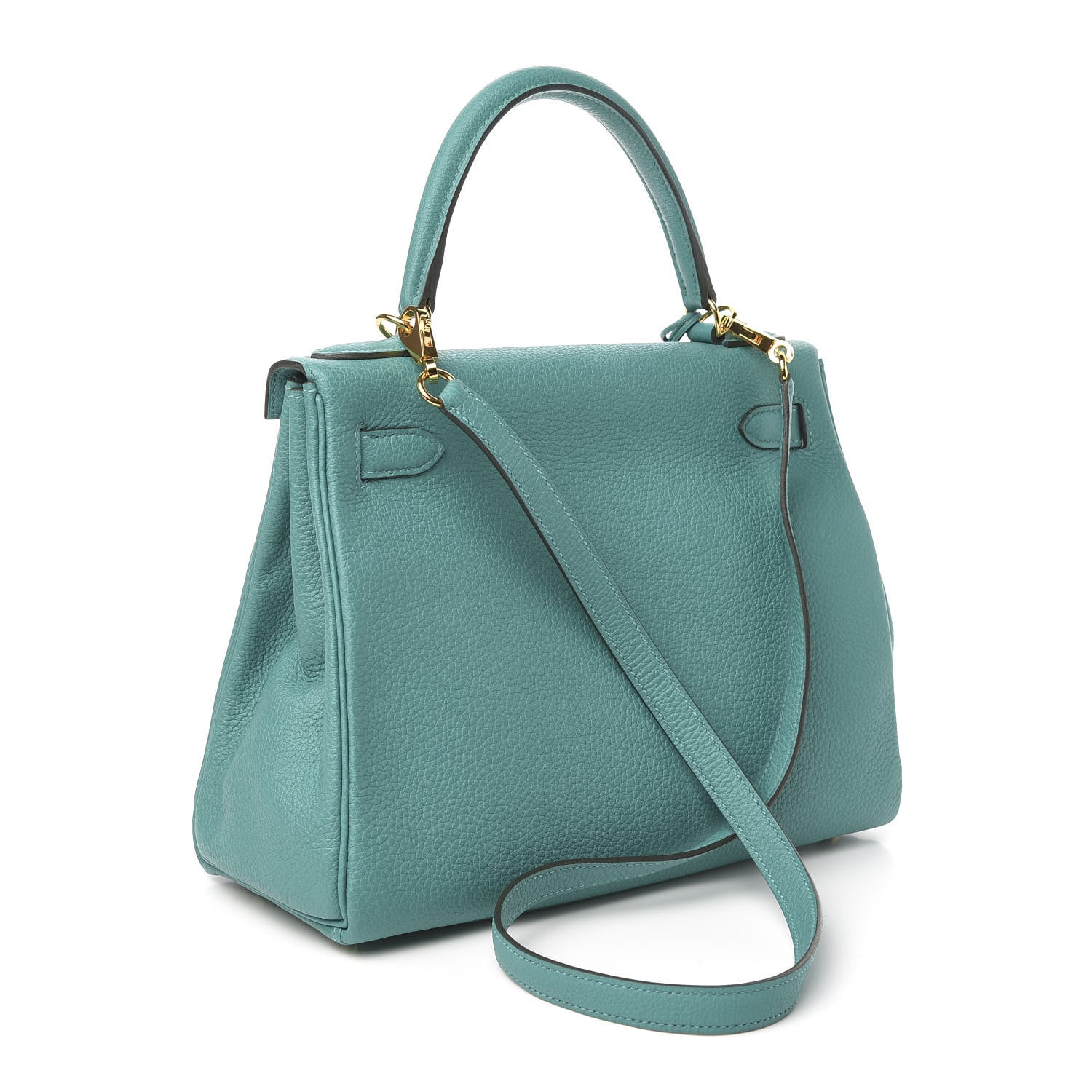 Hermes Togo Kelly Retourne 28 Vert Verone 4 of 9
