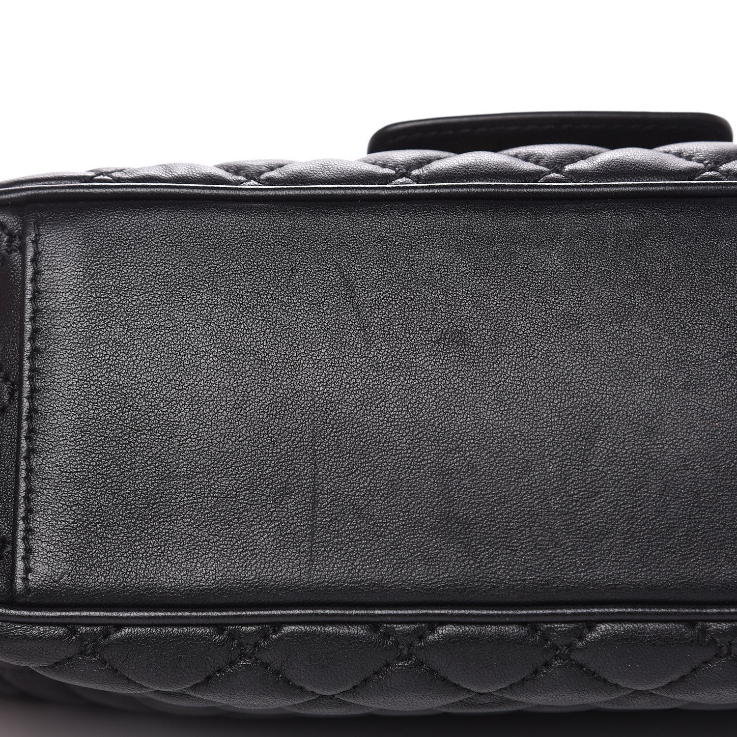 Dolce & Gabbana Lambskin Quilted Crystal Embellished Millennial Rectangular Shoulder Bag Black 9 of 13