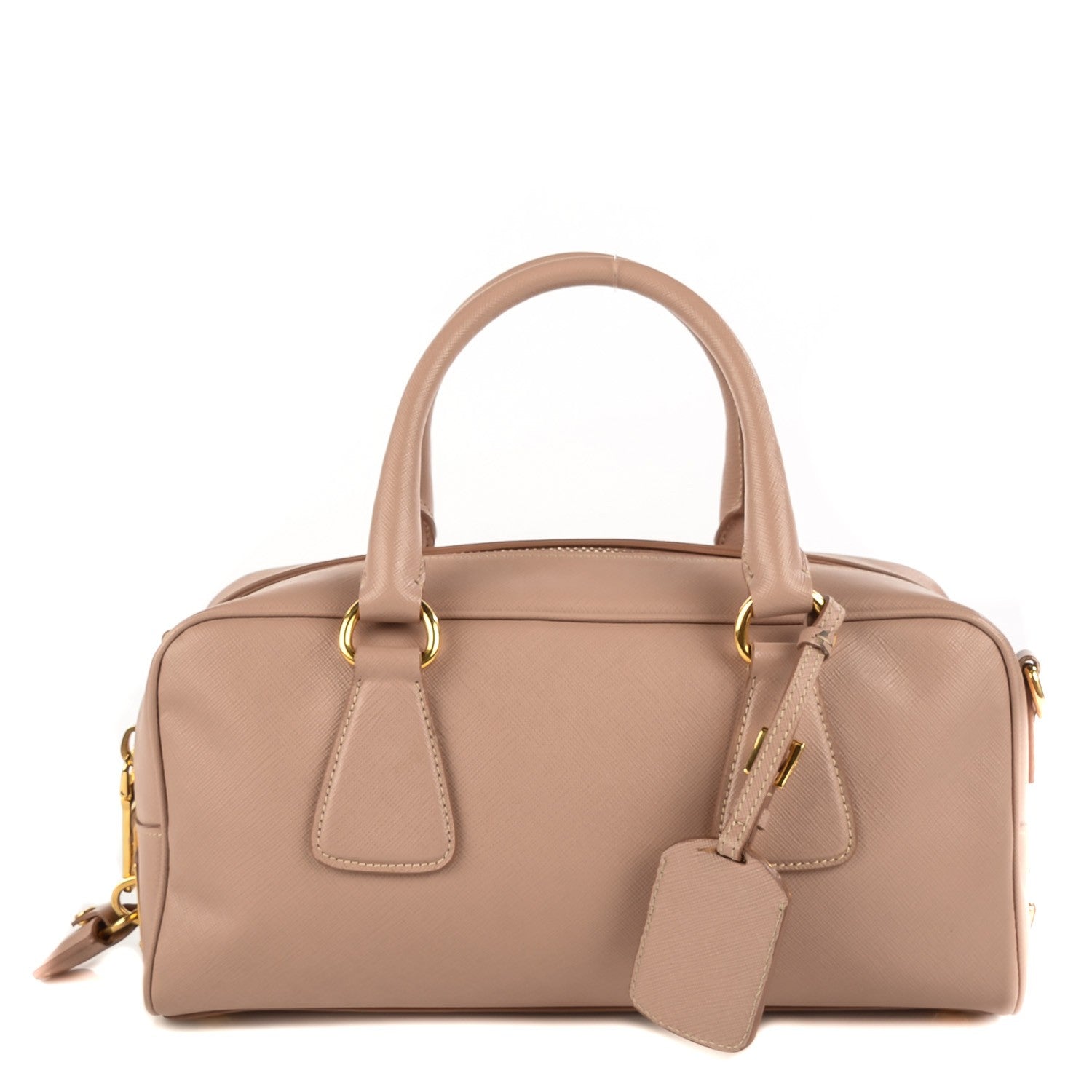 Prada Saffiano Lux Small Boston Cammeo 1 of 10