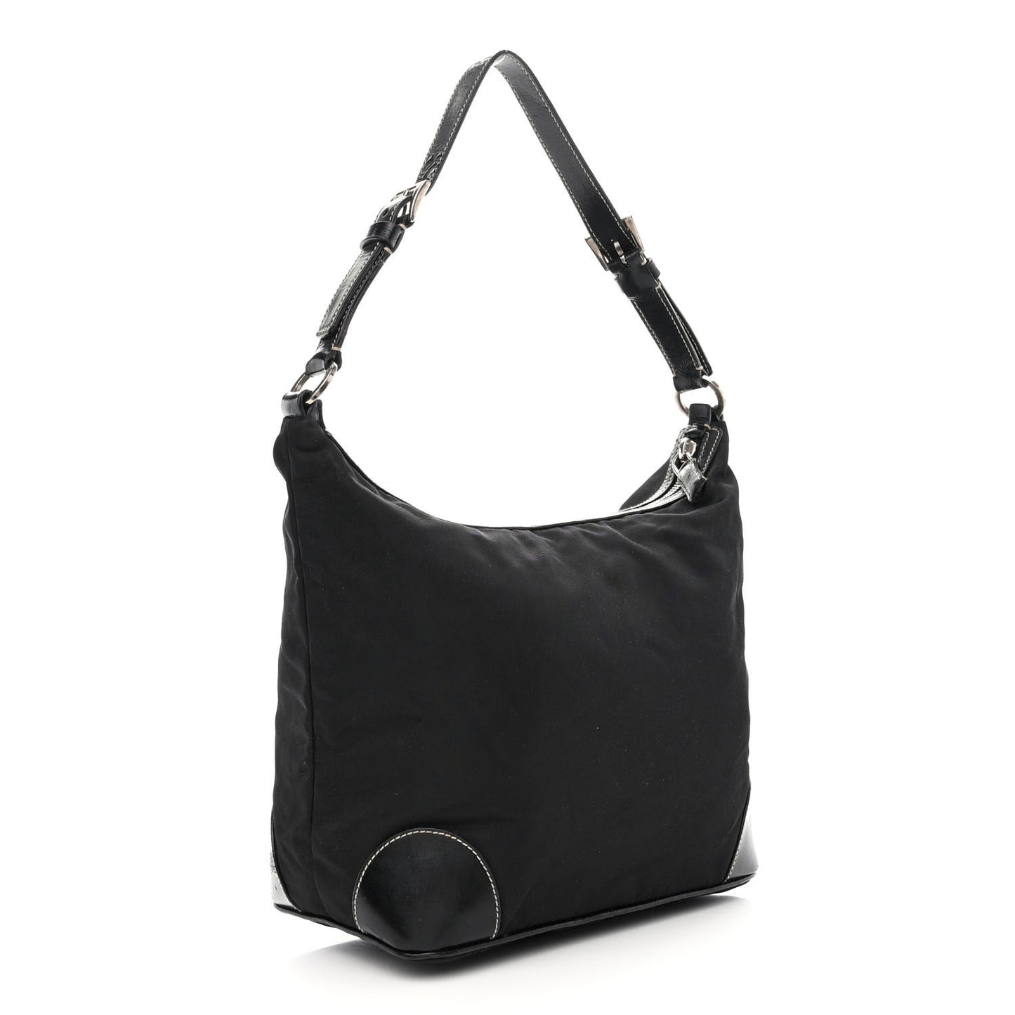 Tessuto Nylon Hobo Black
