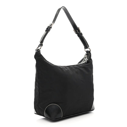 Prada Tessuto Nylon Hobo Black 3 of 16