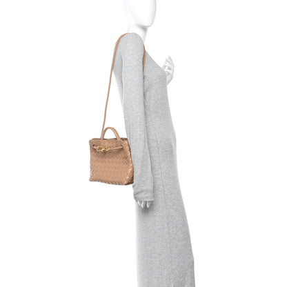 Bottega Veneta Nappa Intrecciato Small Andiamo Shoulder Bag Biscuit 2 of 11