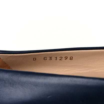 Chanel Lambskin CC Pumps 37 Navy 8 of 8