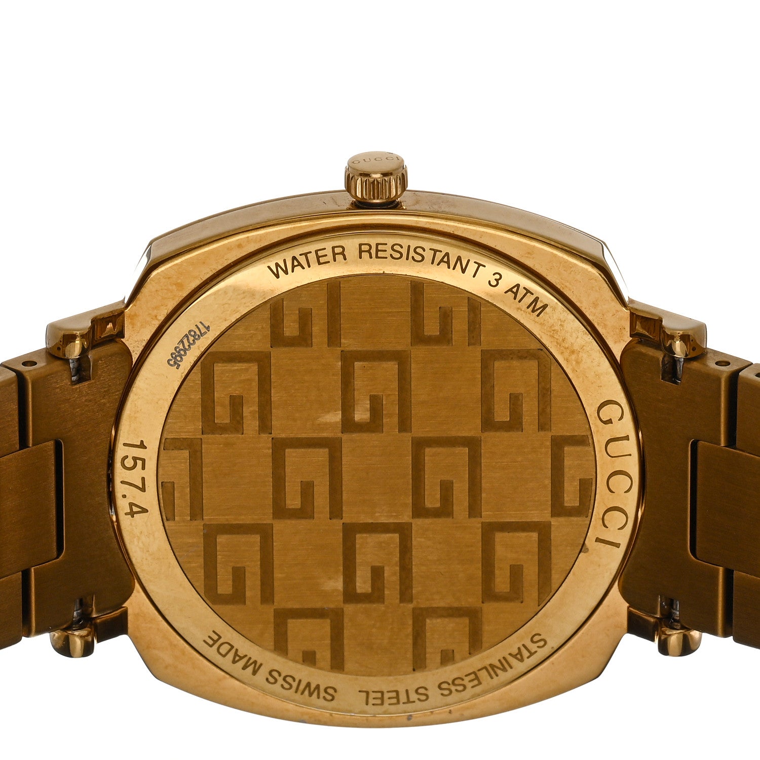 Gucci Stainless Steel 35mm Grip Quartz Watch Gold 4 of 4