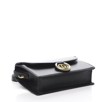 Gucci Textured Calfskin Small Torchon GG Ring Shoulder Bag Black 4 of 13