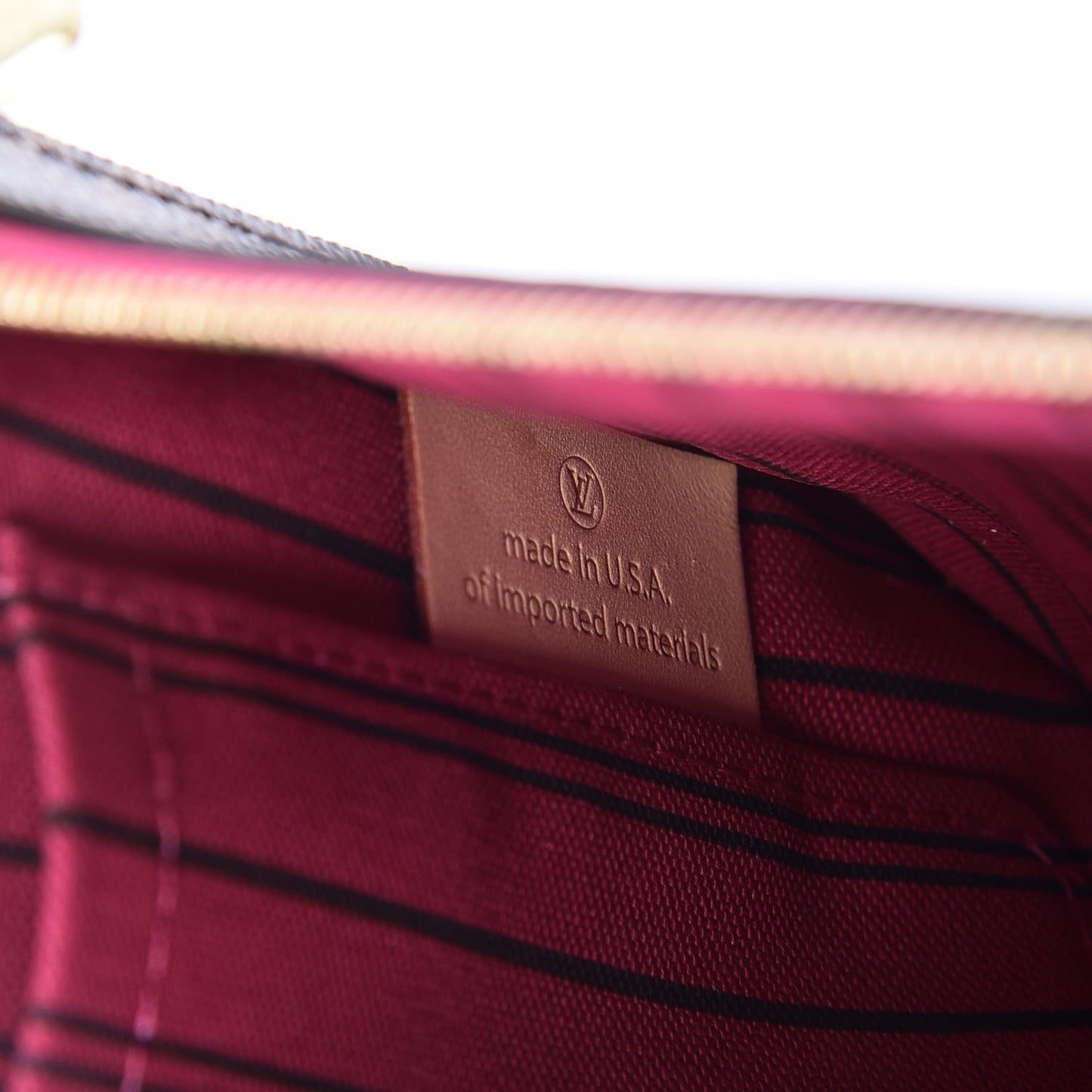 Monogram Neverfull MM GM Pochette Pivoine