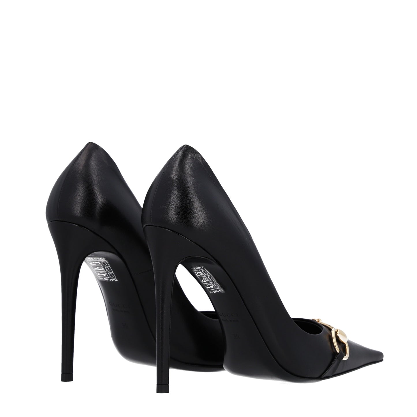Smooth Nappa Horsebit Donna Pumps 39 Black
