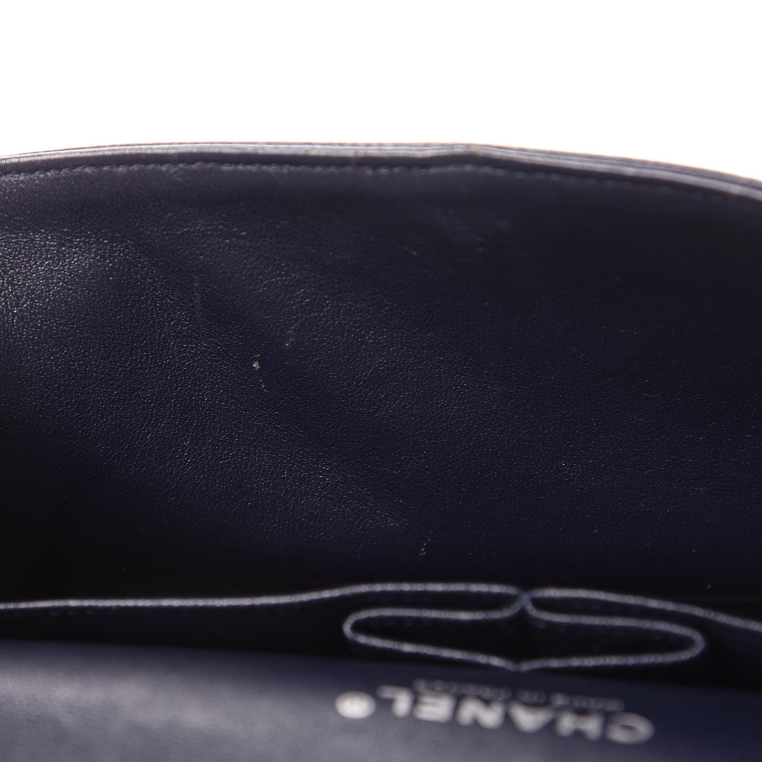 Chanel Caviar Quilted Medium Double Flap Dark Blue 17 of 18