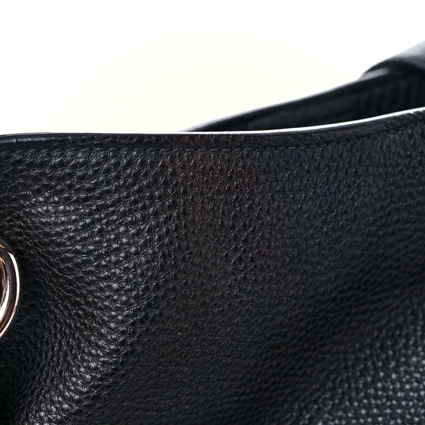 Vitello Daino Side Pocket Tote Black