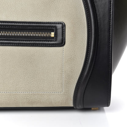 Celine Nubuck Smooth Calfskin Mini Tri-Color Luggage Olive 10 of 18