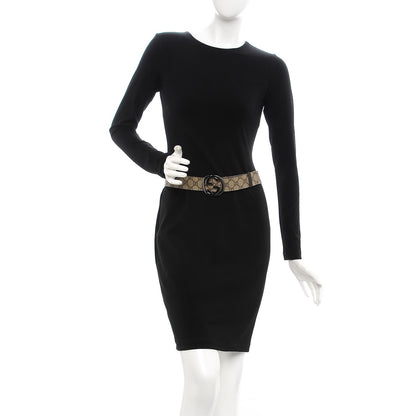 Gucci GG Plus Monogram Interlocking G Belt 90 36 Dark Brown 2 of 8