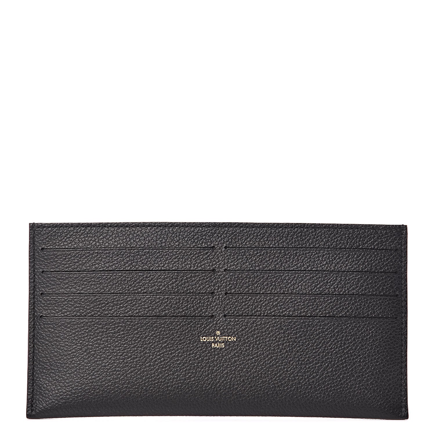 Louis Vuitton Calfskin Felicie Chain Wallet Card Holder Insert Black 1 of 6
