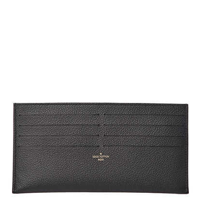 Louis Vuitton Calfskin Felicie Chain Wallet Card Holder Insert Black 1 of 6