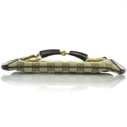 Gucci Monogram Horsebit Clutch Ebony 5 of 8