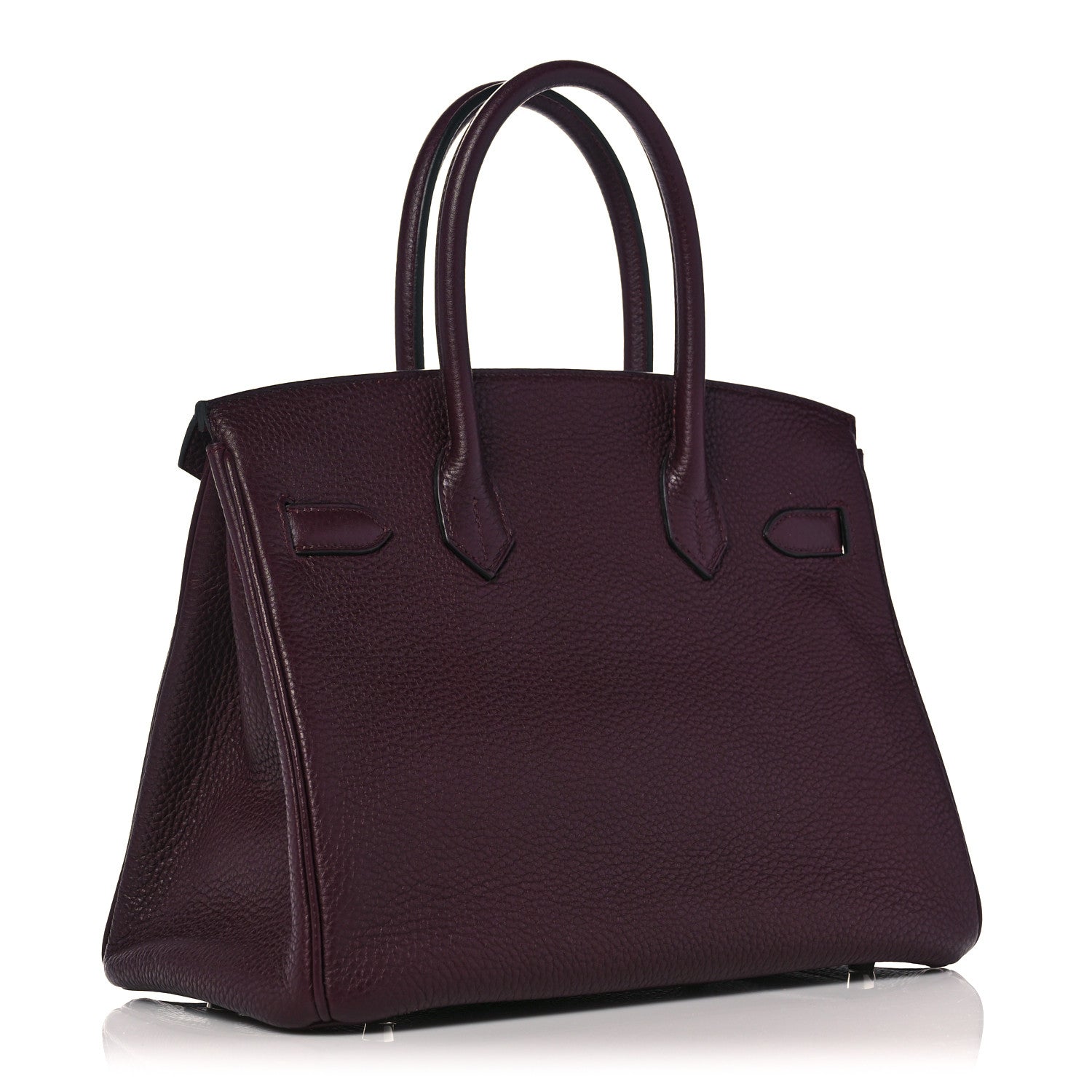 Hermes Togo Horseshoe Birkin 30 Bordeaux Bois de Rose 3 of 11