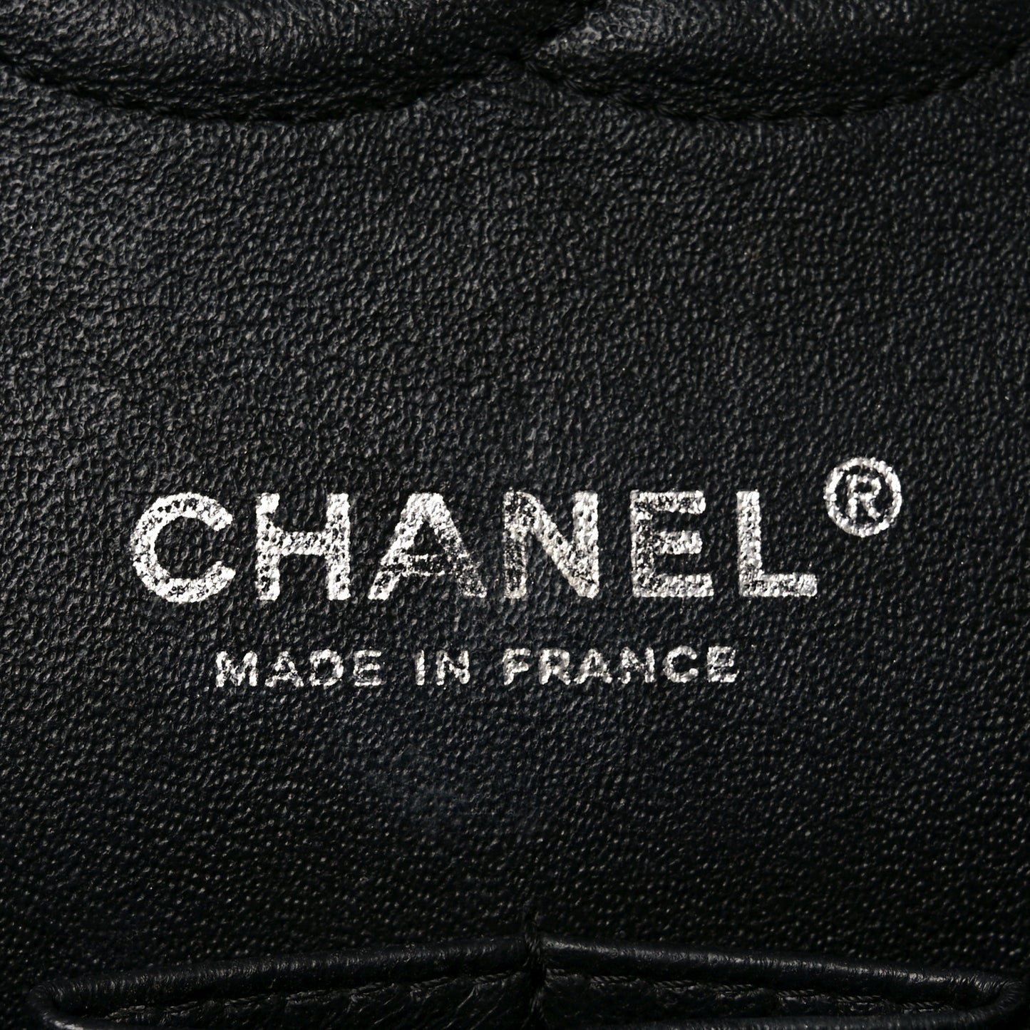 Patent Quilted Medium Double Flap Black