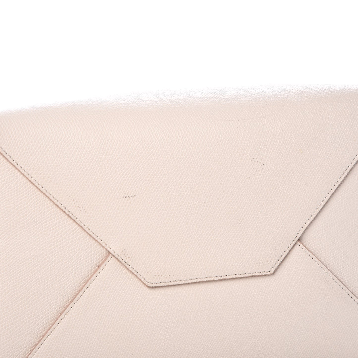 Grained Calfskin Medium Horizontal Cabas Phantom White