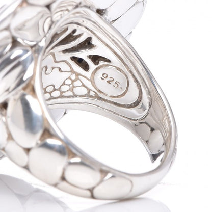 John Hardy Sterling Silver Black Sapphire Kali Lava Ring 53 6.5 6 of 6