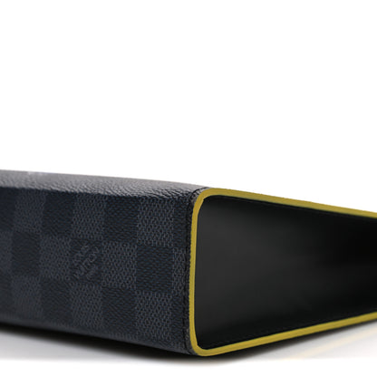 Louis Vuitton Damier Graphite Pochette Voyage MM Yellow 10 of 10