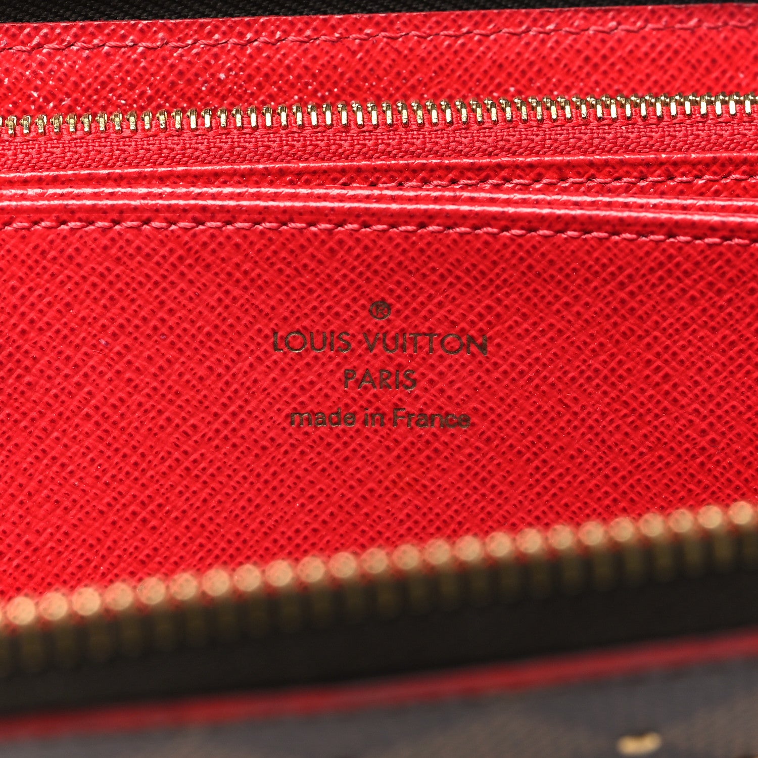 Louis Vuitton Damier Ebene Studded Zippy Wallet Cherry 6 of 8