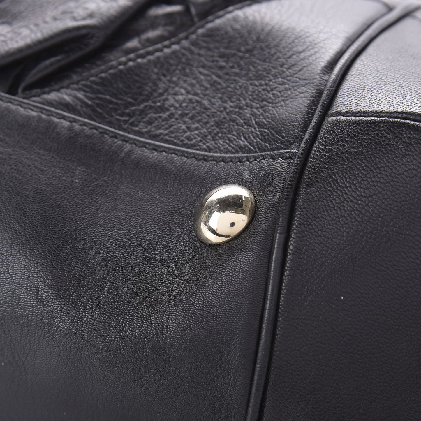 Guccissima Large Full Moon Tote Black
