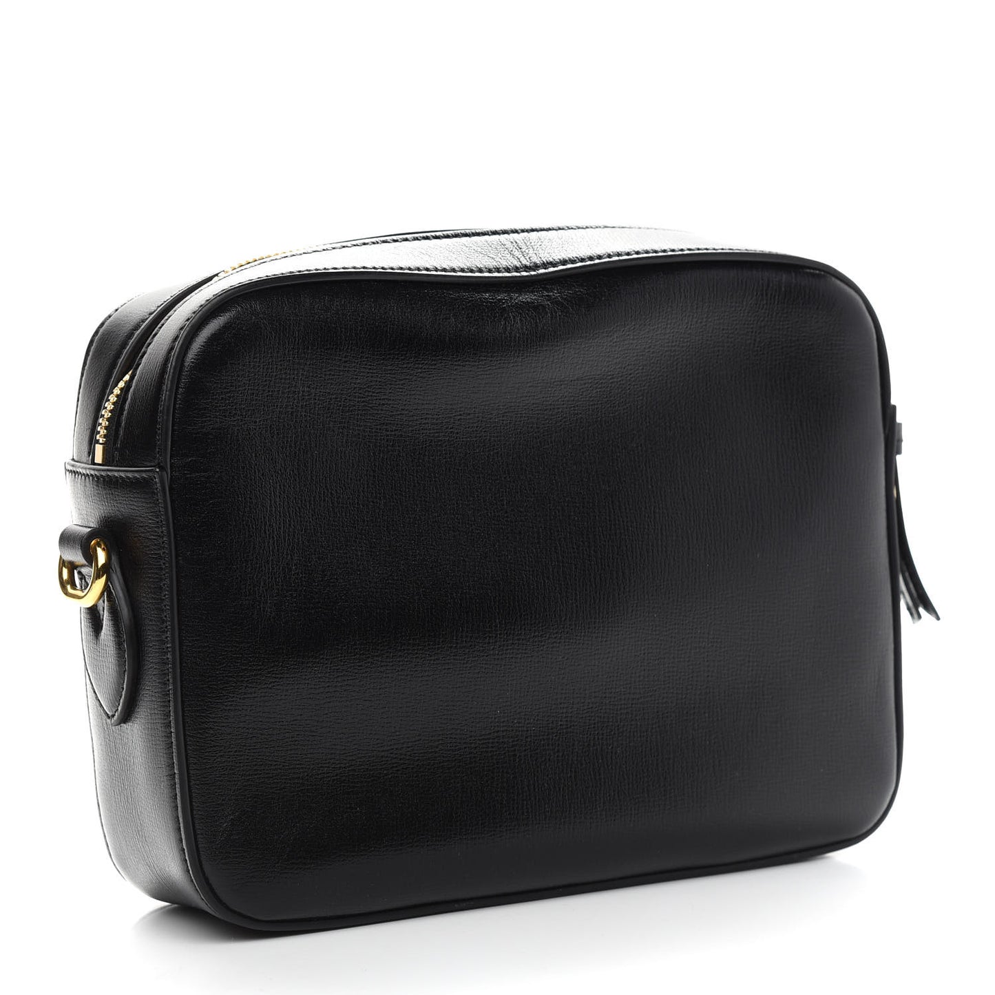 Textured Calfskin Small Horsebit 1955 Shoulder Bag Black