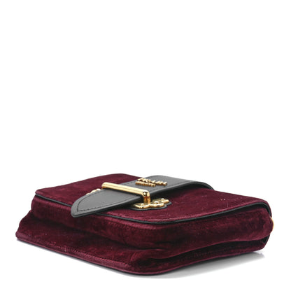 Prada Velvet City Calfskin Cahier Belt Bag Ribes Black 9 of 11