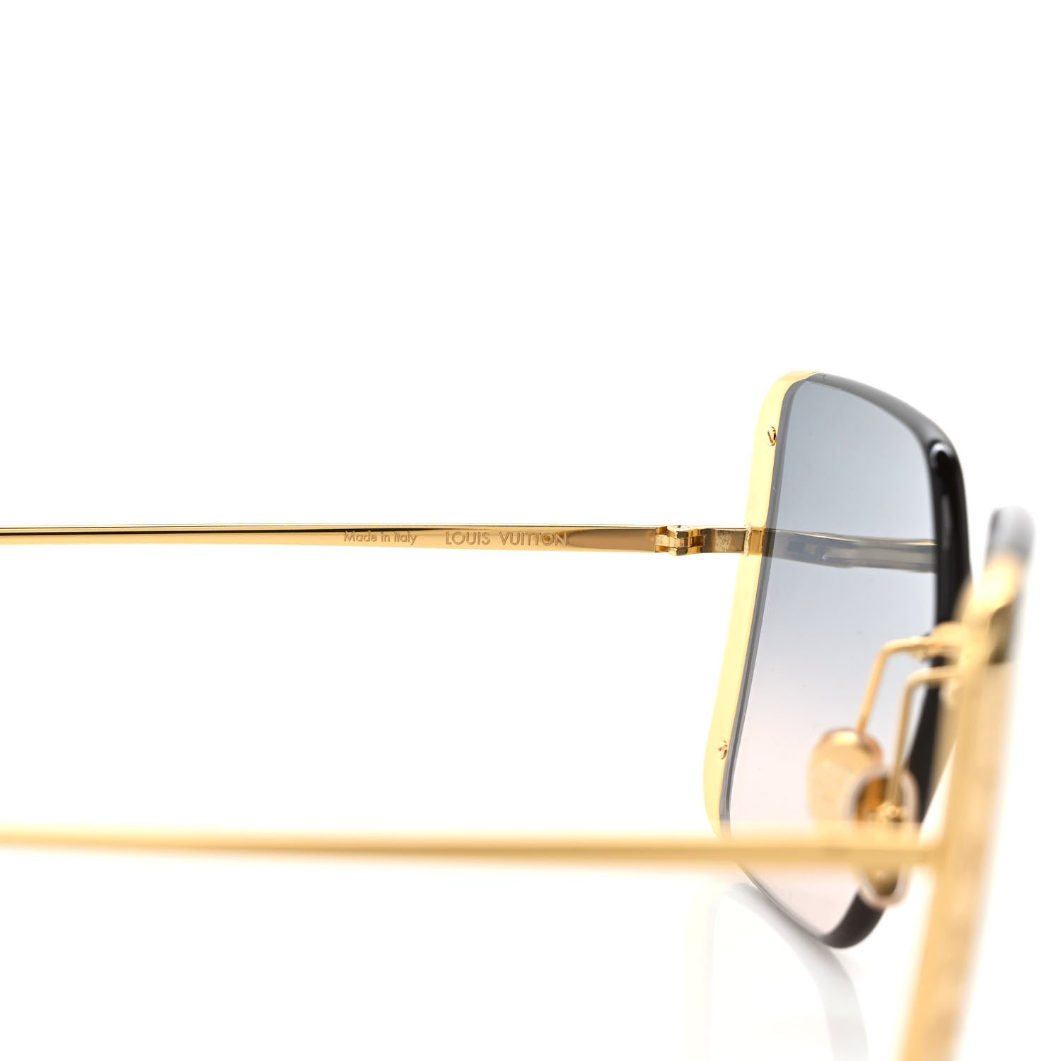 Louis Vuitton Metal LV Moon Square Sunglasses Z1994U Gold 5 of 8
